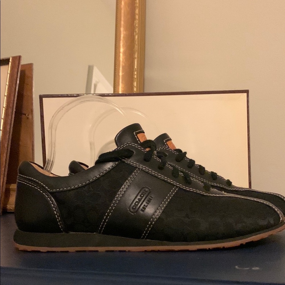 Coach - Noella Retro Black Sneakers - Picture 9 of 12